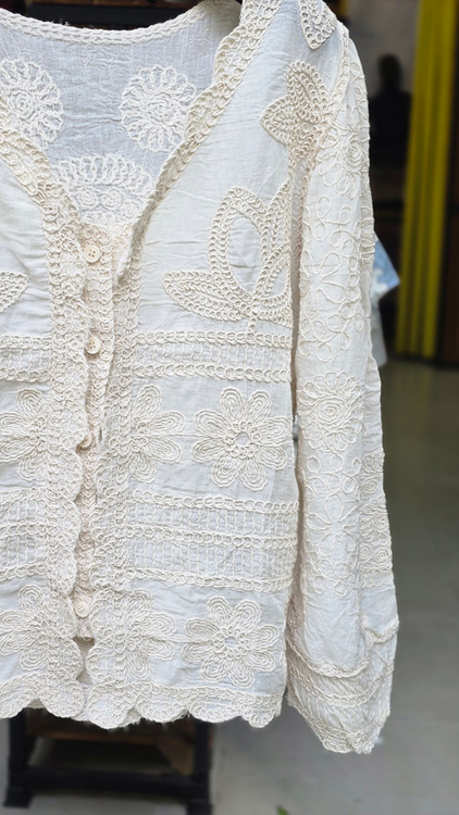 بلوز قلاببافی زنانه - نمای پشت